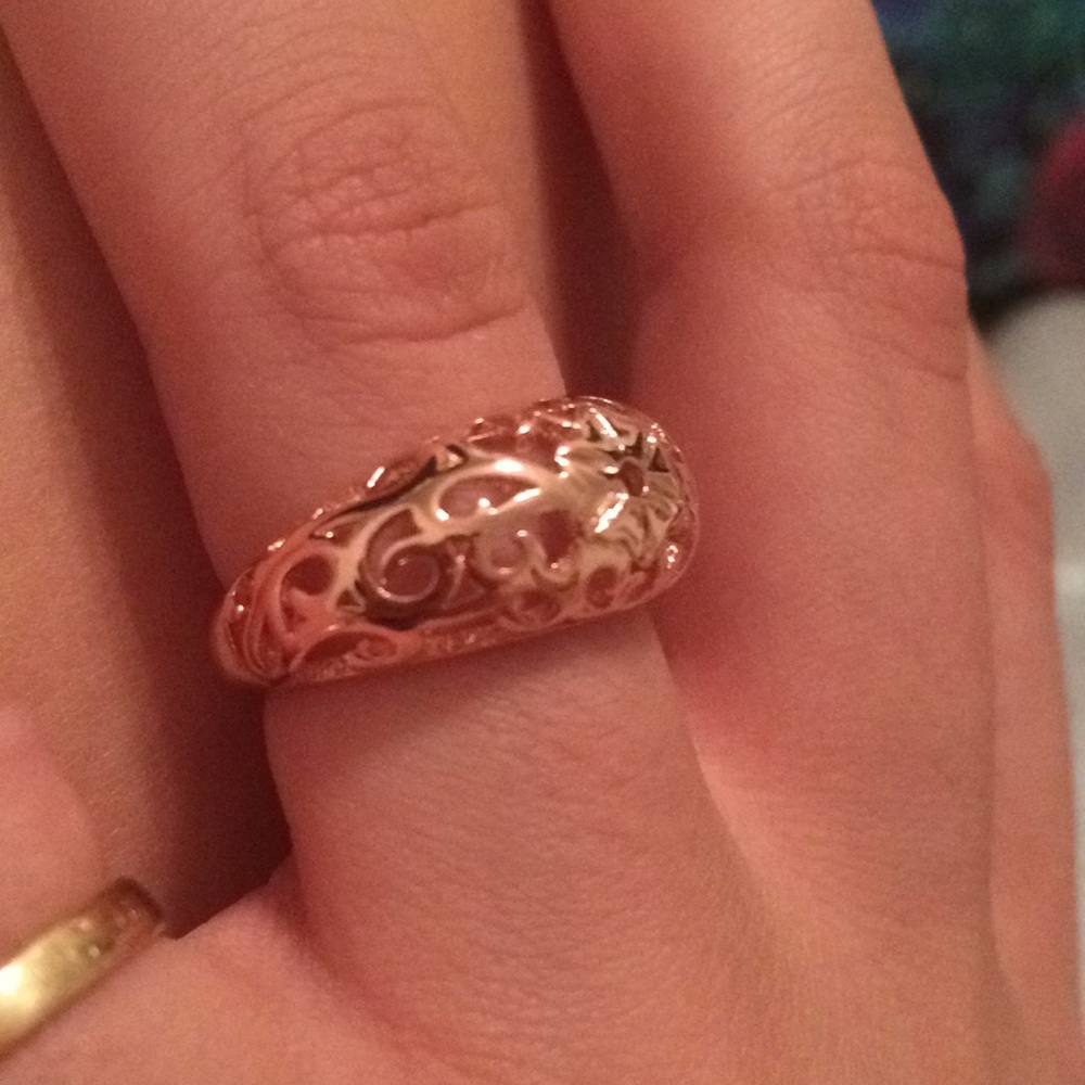 ❤️SALE Bronze Floral Lace Ring - Picture 2 of 7